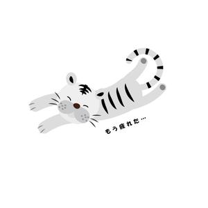 Kohsaka Design (Toyomi)さんの少しネガティブなセリフを吐く動物のイラストの面白いTシャツへの提案