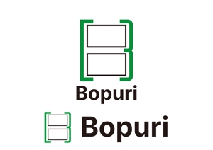 tora (tora_09)さんの建設関係の施工写真管理アプリ「Bopuri」のロゴデザインへの提案