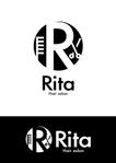 ririri design works (badass_nuts)さんのヘアーサロン「Rita」のロゴへの提案