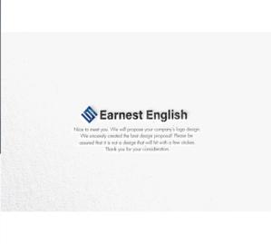 RYUNOHIGE (yamamoto19761029)さんの英会話スクール　Earnest English ロゴへの提案