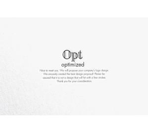 RYUNOHIGE (yamamoto19761029)さんのシンプル＆高品質なビジネス仕様の滞在施設「Opt」のロゴ（看板）への提案