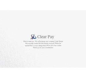 RYUNOHIGE (yamamoto19761029)さんのファクタリング会社「Clear　Pay」のロゴへの提案