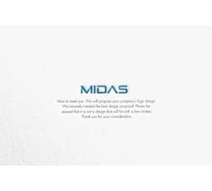 RYUNOHIGE (yamamoto19761029)さんのマーケティングサービスサイト「MIDAS」のロゴ製作への提案
