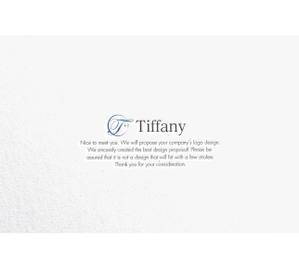 RYUNOHIGE (yamamoto19761029)さんのキッズ脱毛サロン「Tiffany」のロゴへの提案