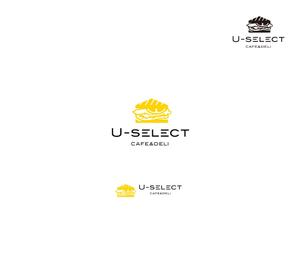 RYUNOHIGE (yamamoto19761029)さんのカフェ「U-SELECT CAFE & DELI」のロゴとロゴイラストマークへの提案