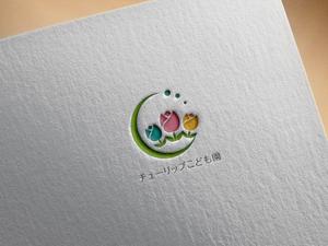 hayate_design (hayate_desgn)さんの認定こども園「チューリップこども園」のマークと文字ロゴへの提案