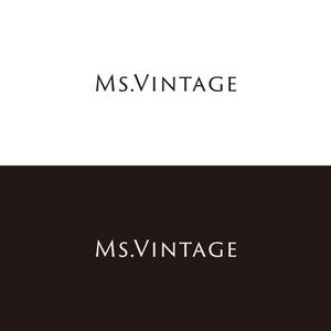 T&T (ttagency)さんの中古ラグジュアリーブランドショップ「Ms.Vintage」のロゴ制作への提案