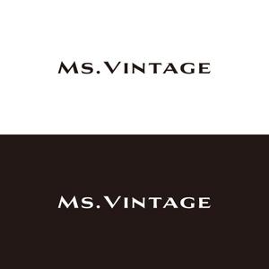 T&T (ttagency)さんの中古ラグジュアリーブランドショップ「Ms.Vintage」のロゴ制作への提案