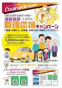 birz (birz)さんの運転免許取得応援キャンペーンへの提案