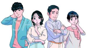 ホンダ ルルル (astrrraea)さんのネオレトロ（ニューレトロ）な作風の、親子人物イラストへの提案