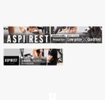 AMALGAM design (AMALGAM)さんのパーソナルジム「ASPIREST」の、一目見て通いたいと思える窓広告への提案