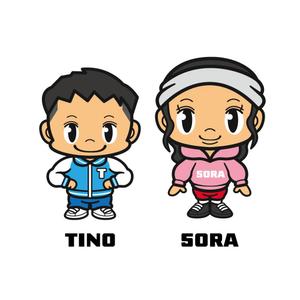 Asaminet (asaminet)さんの【公式LINE企画】訪問介護サービス公式キャラクター 「TINO・SORA」デザイン制作 ※第1段階への提案