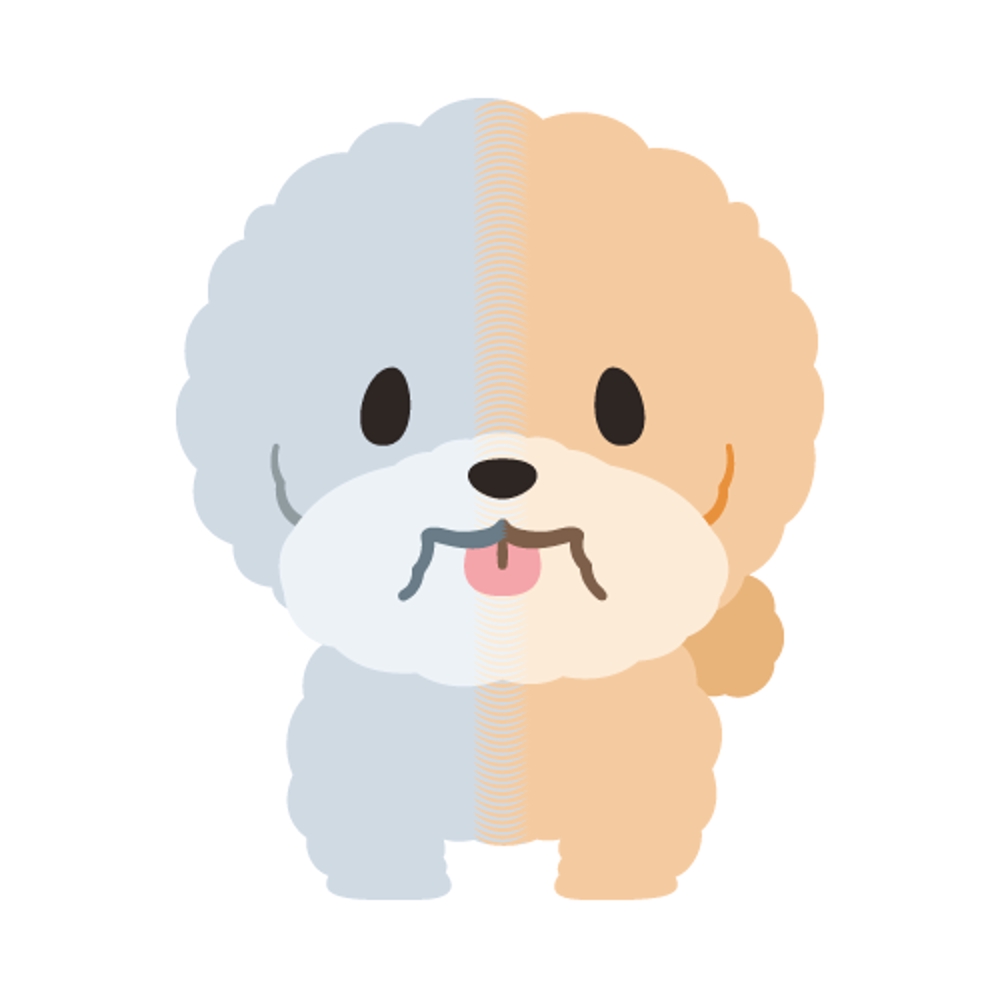 犬のキャラクターデザイン