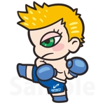 aureolin86 (aureolin86)さんのキックボクシングジムのシンボルになるキャラクターへの提案