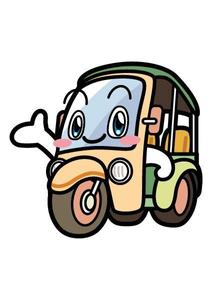 ヘブンイラストレーションズ (heavenillust)さんのアジアのバイク「トゥクトゥク」をモチーフにしたキャラクター制作への提案