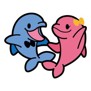 ヘブンイラストレーションズ (heavenillust)さんの海の生物　カメ　イルカ　クジラ　サメ　夫婦キャラクターへの提案