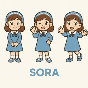 abcw (watau)さんの【公式LINE企画】訪問介護サービス公式キャラクター 「TINO・SORA」デザイン制作 ※第1段階への提案