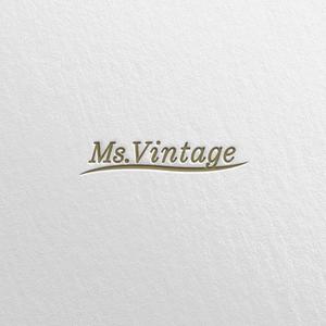 SSH Design (s-s-h)さんの中古ラグジュアリーブランドショップ「Ms.Vintage」のロゴ制作への提案