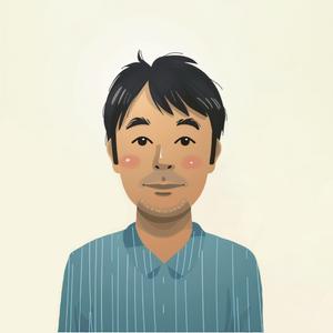 ABABO DESIGN (YuzoAzu)さんの内科クリニックのホームページに載せる似顔絵への提案