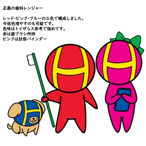 テル子武 (terukom)さんの小児歯科向けキャラクターデザインの制作への提案