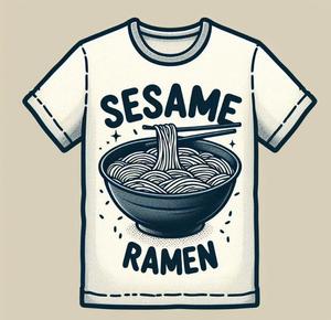 ベスパ (keic7-rancerz)さんのラーメン　Tシャツ　デザインへの提案