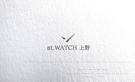 悠希 (yuruta1224)さんの都内時計店「at.WATCH 上野」のロゴへの提案