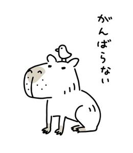 yonemi ヨネミ (yonemi_illust)さんの少しネガティブなセリフを吐く動物のイラストの面白いTシャツへの提案