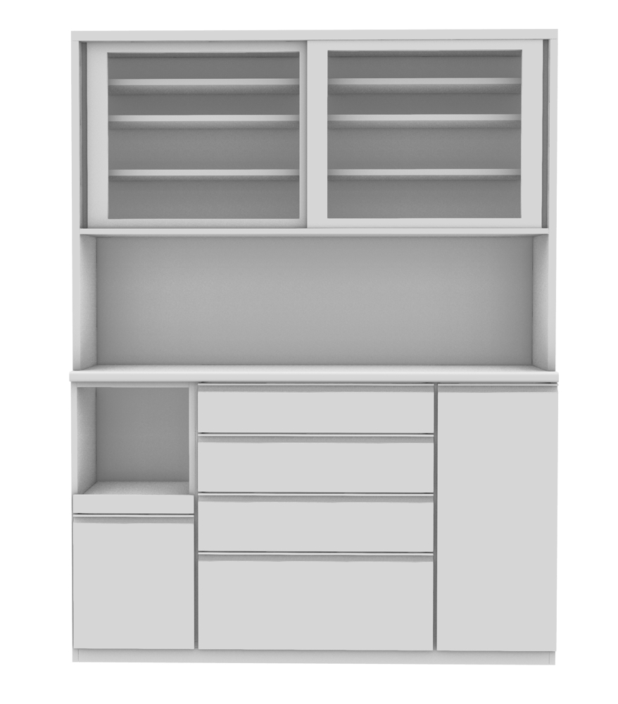 食器棚シミュレーションページの3Dイメージ