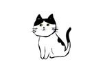 ふくろうさん (daamisan)さんの猫の写真から、かわいいイラストへの提案