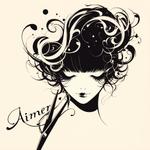 くまっと (kumkum-)さんの美容室【Aimer】の店舗ロゴへの提案