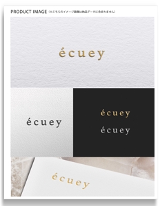 Marble Box. (Canary)さんのアパレルショップサイト「écuey」のロゴへの提案