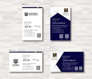 SUPLEY_ad (ad_infinity007)さんの【特別感のある名刺の作成依頼】ドバイでの資産運用をサポートする会社の名刺への提案