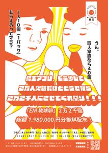 むしゃむしゃカンパニー/りょうた (5f2401870a2c7)さんの「鳥玉アプリ、もう少しで２万人突破だけど、どうせなら2万２千人にさせてくれ祭り」のフライヤーデザインへの提案
