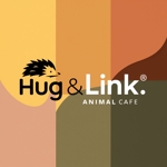 valine117 (valine117)さんのアニマルカフェ「Hug＆Link」のロゴへの提案