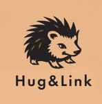 valine117 (valine117)さんのアニマルカフェ「Hug＆Link」のロゴへの提案