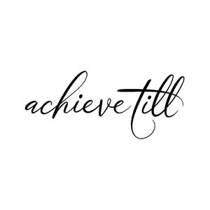 valine117 (valine117)さんの美容室「achieve till」のロゴ制作依頼＋記念エコバッグロゴ制作依頼への提案