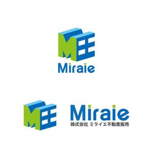 perles de verre (perles_de_verre)さんの不動産売買業者、株式会社ミライエ不動産販売、Miraie、のロゴへの提案