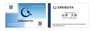 shijimin (kunin6518)さんのイベント会社　株式会社CRESCITA　の名刺作成への提案