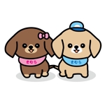 sachi (sachi-365)さんの新規開業する小児科の2匹の子犬のキャラクターデザインです。への提案