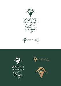 Design_salon_U (Design-salon_U)さんのオリジナルブランド和牛『WAGYU DIAMOND FUJI』のロゴへの提案