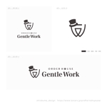 shirokuma_design (itohsyoukai)さんの注文住宅・リフォーム・リノベーション会社「Gentle Work」のロゴへの提案