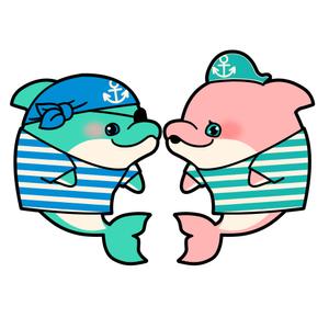 しみしみ (itimatu5label)さんの海の生物　カメ　イルカ　クジラ　サメ　夫婦キャラクターへの提案