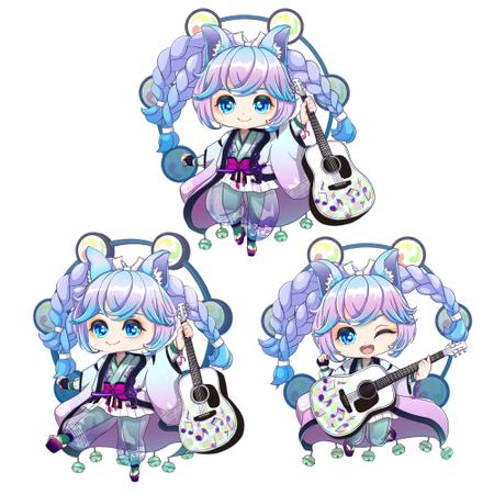 しみしみ (itimatu5label)さんのライブイベント【音歌楽座】のキャラクター【音優羽（オトハ）】デザイン制作への提案