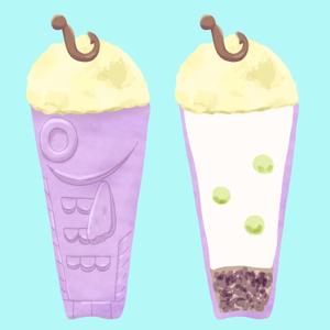 arie (arie7)さんの魚の形をしたオリジナルアイスクリームのイラストへの提案
