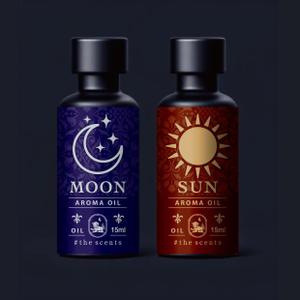 MURAKAMI DESIGN (izirimushi)さんの【アロマオイルラベル2種類】「月」をテーマとしたラベルと、「太陽」をテーマとしたラベル　大募集‼‼への提案