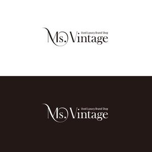 tsugami design (tsugami130)さんの中古ラグジュアリーブランドショップ「Ms.Vintage」のロゴ制作への提案