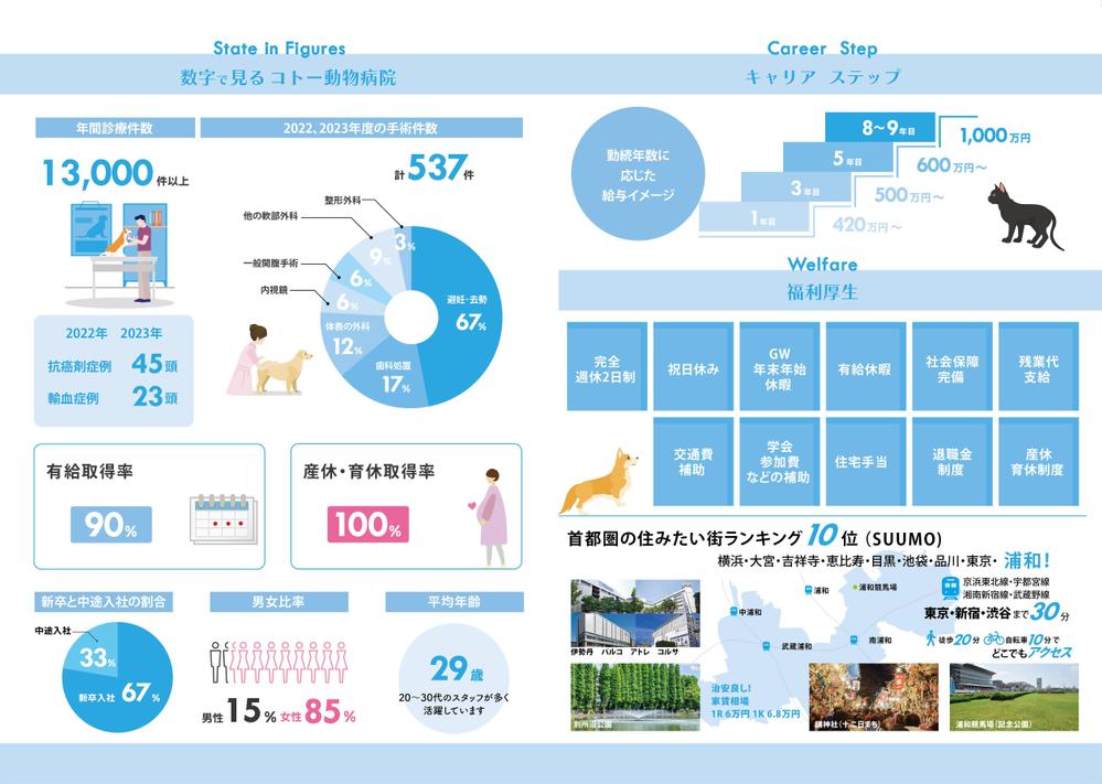 獣医師求人パンフレットの作成依頼