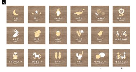 株式会社クワトロ社 (Quattro_sha)さんのこども園舎内の部屋看板のデザイン制作、長期間使える素敵な看板をお願いします！への提案