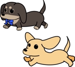 wkoutya (wkoutya)さんの新規開業する小児科の2匹の子犬のキャラクターデザインです。への提案