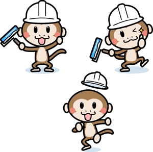 wkoutya (wkoutya)さんの外壁塗装専門店「塗るずら」の猿のメインキャラクターへの提案